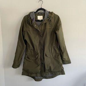 Olive Green Rain Jacket